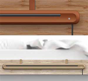 nevisCura fissato al letto, colori beige e orange